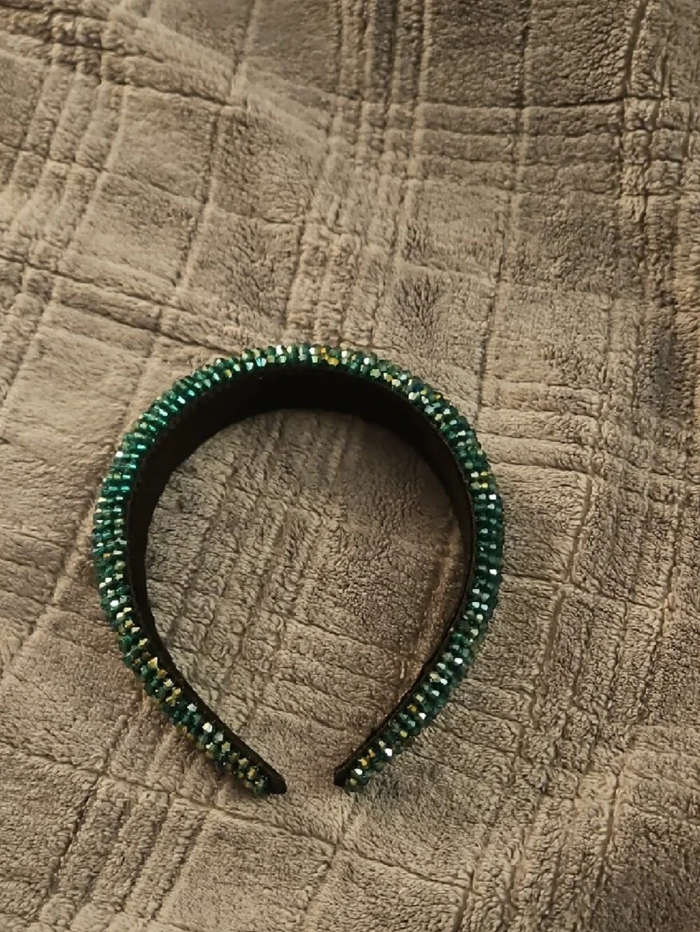 Piper K Green Embellished Jeweled Headband - Picture 2 of 8
